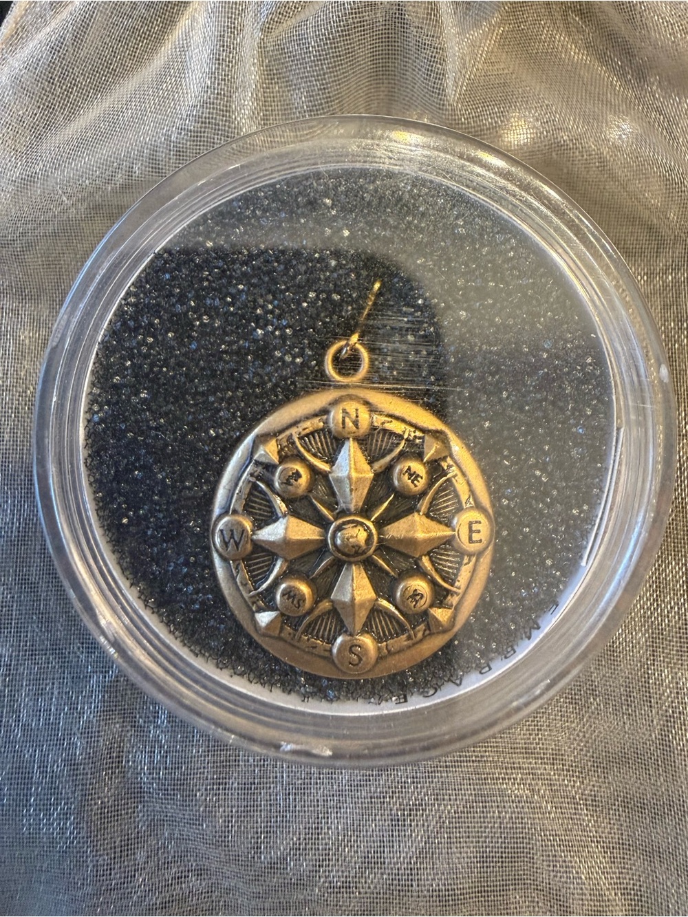 Alex and Ani Antique Gold Finish Compass Charm